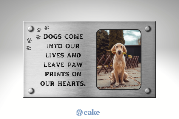 Memorial sayings for a dog